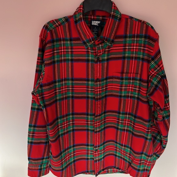 Lands’ End Flannel Shirt - Picture 2 of 11